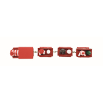 Printable wooden Christmas train, figurines fourth view