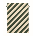 Large Christmas gift bag, drawstring closure, 50x70 cm green colour third view