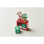 Christmas desk calendar, countdown mixed colour photographic view