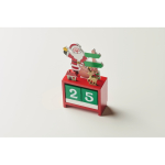 Christmas desk calendar, countdown mixed colour photographic view