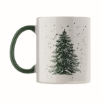 Ceramic mug, Christmas design, matching handle, 300 ml fourth view