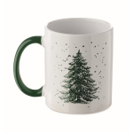 Ceramic mug, Christmas design, matching handle, 300 ml