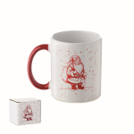 Ceramic mug, Christmas design, matching handle, 300 ml
