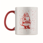 Ceramic mug, Christmas design, matching handle, 300 ml fourth view