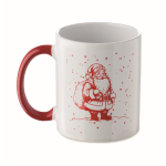 Ceramic mug, Christmas design, matching handle, 300 ml