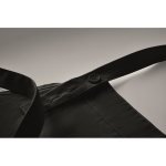 Apron, adjustable neck, front pockets, 240 g/m2 black colour fourth photographic view
