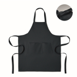 Apron, adjustable neck, front pockets, 240 g/m2 blue colour