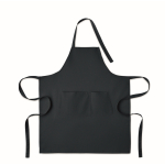 Apron, adjustable neck, front pockets, 240 g/m2 blue colour second view