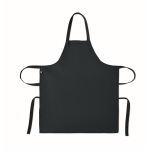 Apron, adjustable neck, front pockets, 240 g/m2 blue colour fifth view