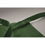 Apron, adjustable neck, front pockets, 240 g/m2 dark green colour fourth photographic view