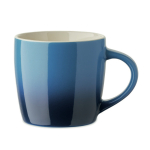 Ceramic mug, assorted colours, gradient design, 300 ml blue colour eighth view