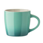 Ceramic mug, assorted colours, gradient design, 300 ml turquoise colour eighth view