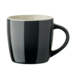 Ceramic mug, assorted colours, gradient design, 300 ml dark grey colour eighth view