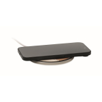 Wireless phone charger, cotton and cork, 15W white colour third view