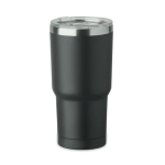 Stainless steel tumbler, sliding lid opening, 550 ml black colour eighth view