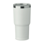 Stainless steel tumbler, sliding lid opening, 550 ml white colour eighth view