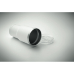 Stainless steel tumbler, sliding lid opening, 550 ml white colour
