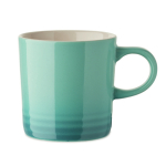 Ceramic mug, colour gradient, white interior, 290 ml turquoise colour