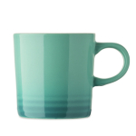 Ceramic mug, colour gradient, white interior, 290 ml turquoise colour third view
