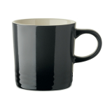 Ceramic mug, colour gradient, white interior, 290 ml dark grey colour
