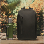 Black RPET laptop backpack, water-resistant, 16'' black colour ambient view