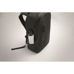 Black RPET laptop backpack, water-resistant, 16'' black colour eighth photographic view