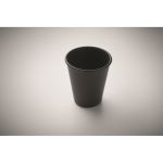 Reusable single-wall cup, corn material, 200 ml black colour second photographic view