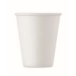 Reusable single-wall cup, corn material, 200 ml white colour third view