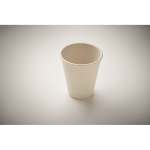 Reusable single-wall cup, corn material, 200 ml beige colour second photographic view