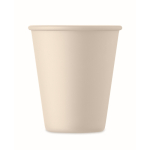 Reusable single-wall cup, corn material, 200 ml beige colour third view