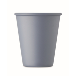 Reusable single-wall cup, corn material, 200 ml matt black colour third view