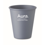 Reusable single-wall cup, corn material, 200 ml matt black colour main view