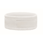 Exercise headband, custom patch white colour
