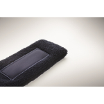 Exercise headband, custom patch navy-blue colour fourth photographic view
