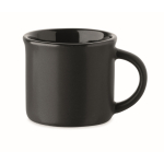 Branded, ceramic espresso mug, 40 ml black colour