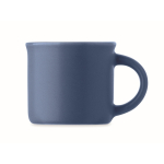 Branded, ceramic espresso mug, 40 ml blue colour fourth view