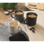 Branded, ceramic espresso mug, 40 ml white colour ambient view