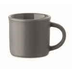 Branded, ceramic espresso mug, 40 ml dark grey colour