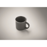 Branded, ceramic espresso mug, 40 ml dark grey colour second photographic view