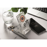 Transparent phone stand, 15W wireless charger transparent colour main ambient view