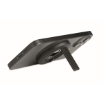 Circular magnetic iPhone® holder, bottle opener included black colour fourth view