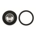 Circular magnetic iPhone® holder, bottle opener included white colour sixth view
