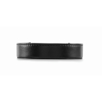 Set of 4 coasters, matching holder, synthetic leather black colour fifth view