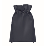 Small RPET drawstring gift bag, single colour, 20x30 cm blue colour