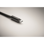 Mobile lanyard, charging and data transfer cable black colour seventh photographic view