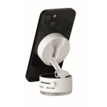 Magnetic phone holder, charging option white colour fifth view