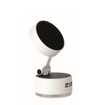 Magnetic phone holder, charging option white colour view with print area