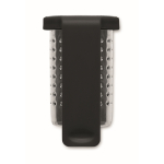 Stainless steel tea infuser, plastic hook black colour fifth view