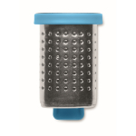 Stainless steel tea infuser, plastic hook turquoise colour