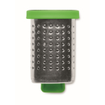 Stainless steel tea infuser, plastic hook lime colour